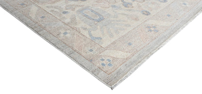 Hand knotted Afghan Salon carpet in 17th-century Oushak design 409x301cm | Rug# 26907