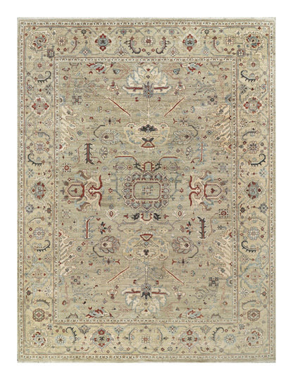 Afghan Turkaman weave 19th-century Tabriz design 363x273cm | Rug# 26909