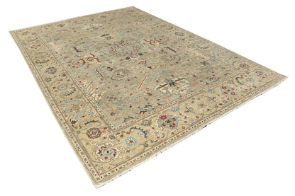 Afghan Turkaman weave 19th-century Tabriz design 363x273cm | Rug# 26909