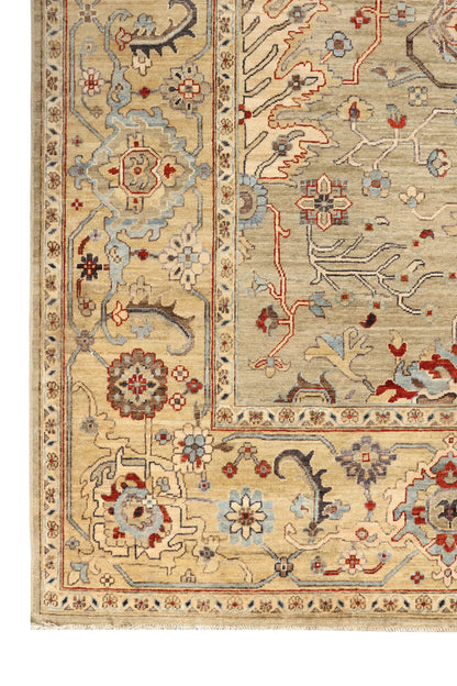 Afghan Turkaman weave 19th-century Tabriz design 363x273cm | Rug# 26909