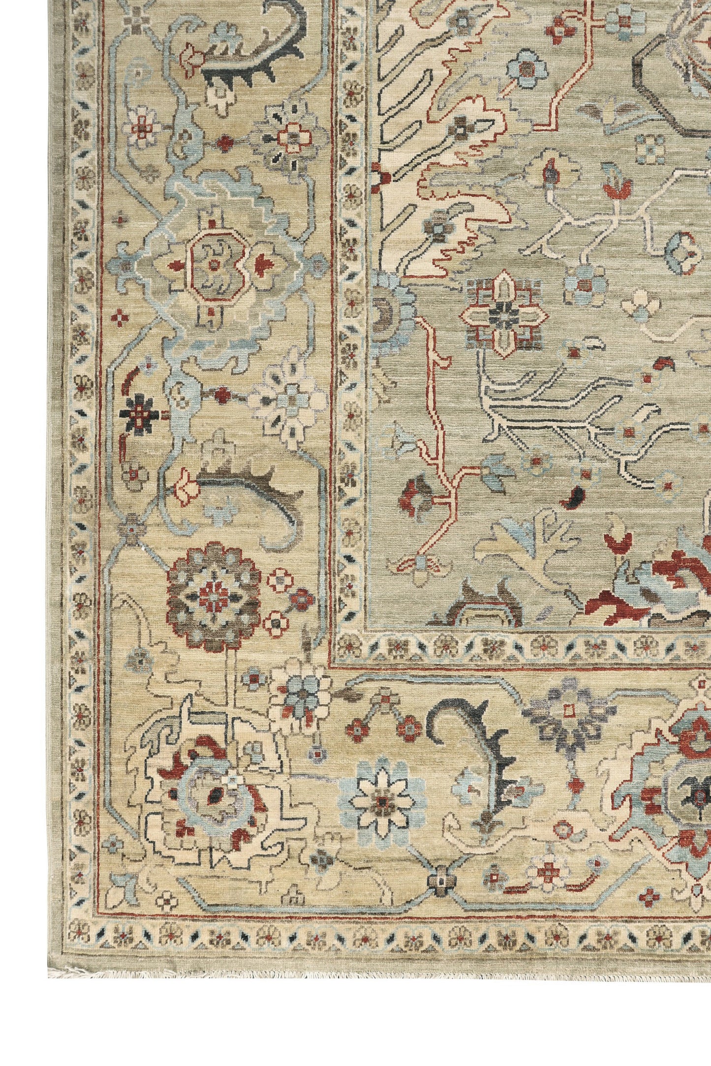 Afghan Turkaman weave 19th-century Tabriz design 363x273cm | Rug# 26909