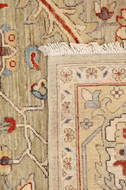 Afghan Turkaman weave 19th-century Tabriz design 363x273cm | Rug# 26909