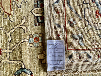 Afghan Turkaman weave 19th-century Tabriz design 363x273cm | Rug# 26909