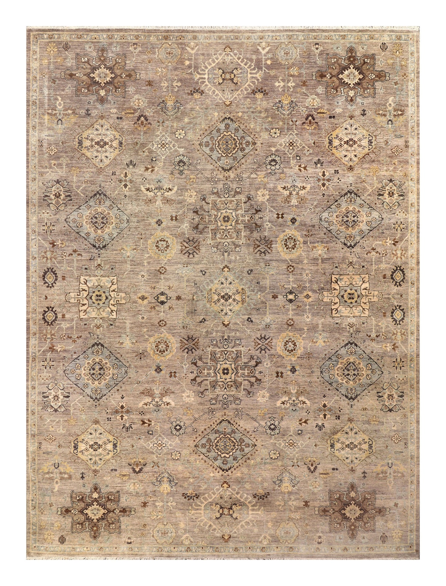 Afghan Turkaman weave, 19th-century Heriz design 366x271cm | Rug# 26911