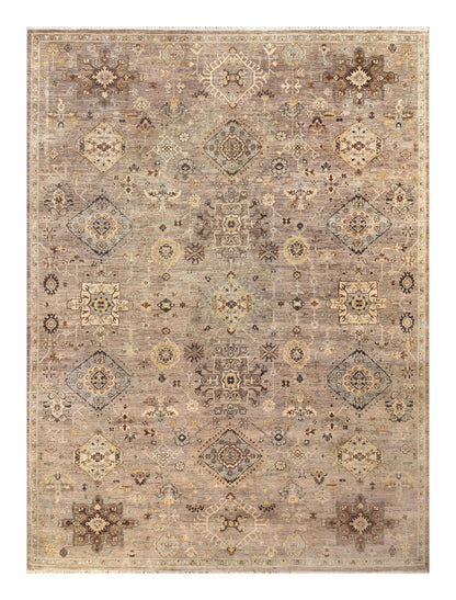 Afghan Turkaman weave, 19th-century Heriz design 366x271cm | Rug# 26911