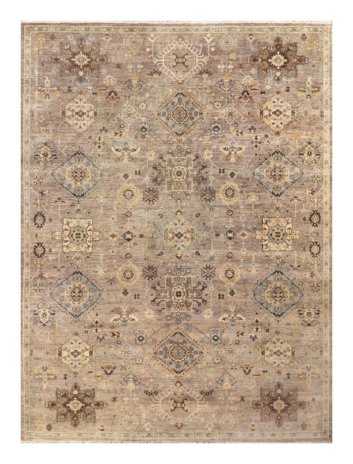 Afghan Turkaman weave, 19th-century Heriz design 366x271cm | Rug# 26911