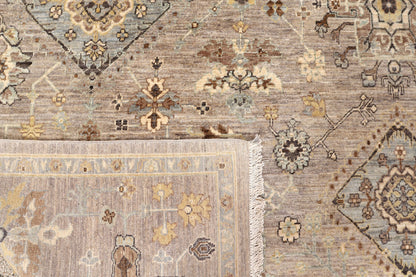 Afghan Turkaman weave, 19th-century Heriz design 366x271cm | Rug# 26911