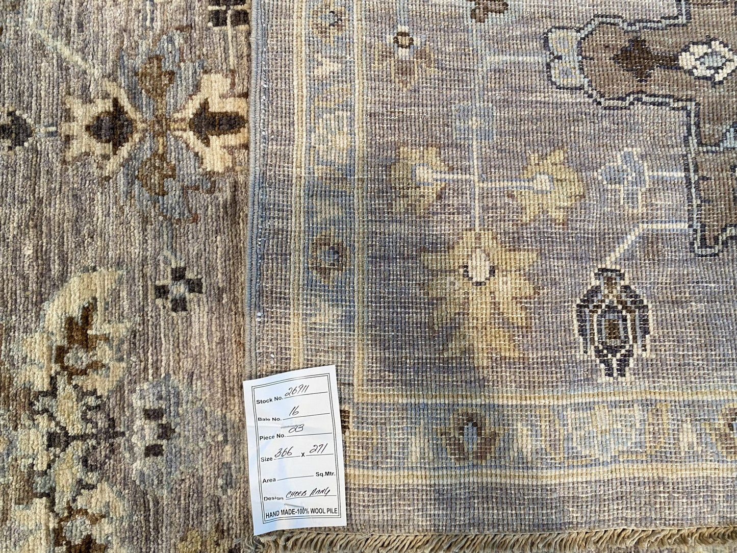 Afghan Turkaman weave, 19th-century Heriz design 366x271cm | Rug# 26911