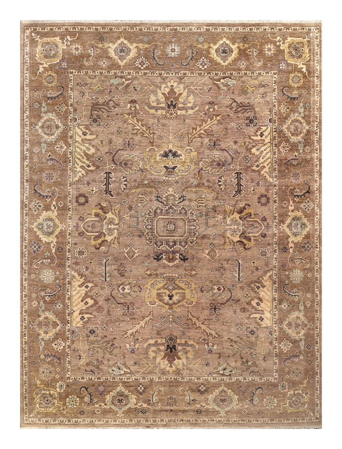 Afghan Turkaman weave, 19th-century Heriz design 366x269cm | Rug# 26912