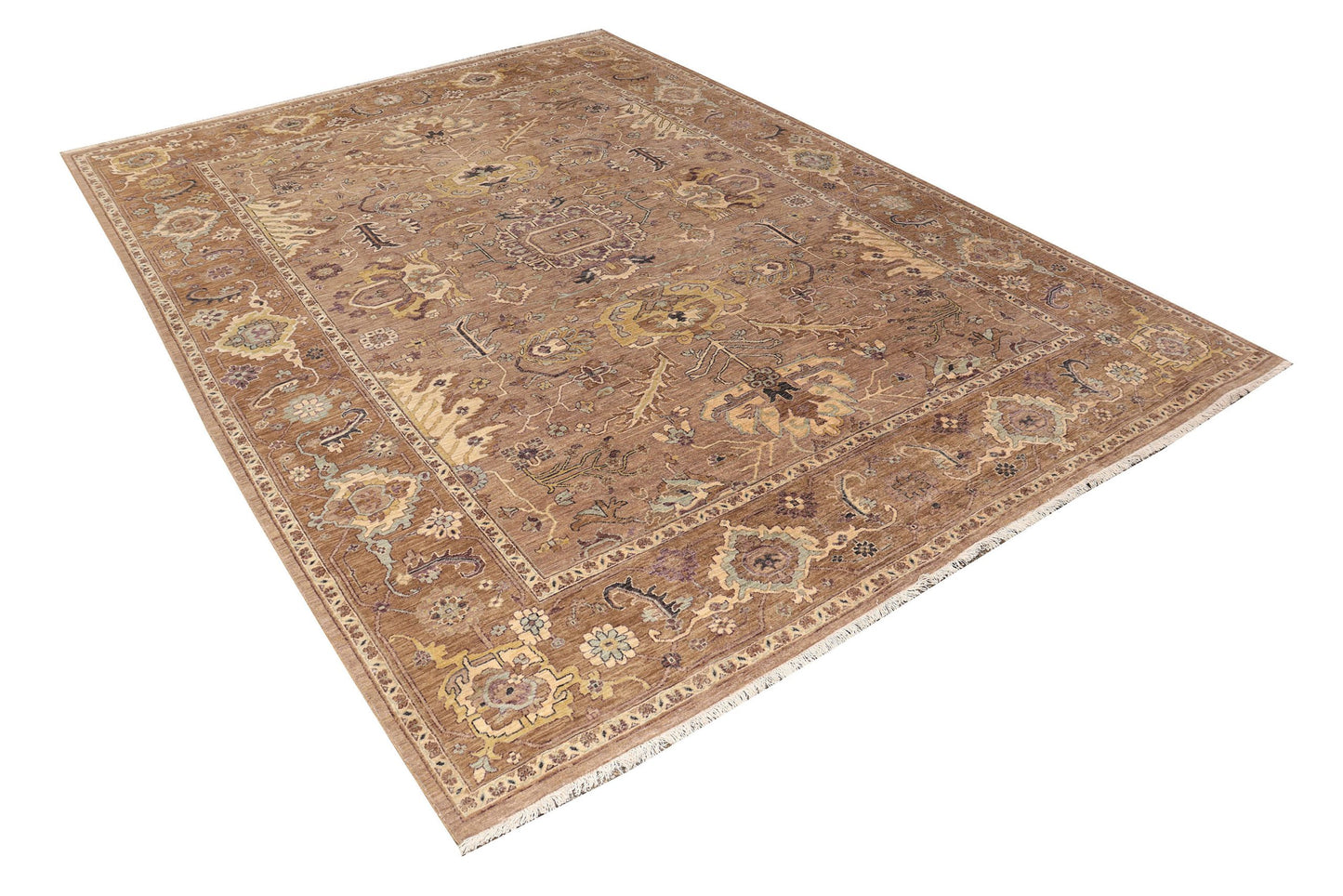 Afghan Turkaman weave, 19th-century Heriz design 366x269cm | Rug# 26912
