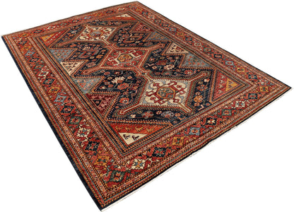 Afghan Turkaman weave in 19th-century Qashqai design 267x187cm | Rug# 26918
