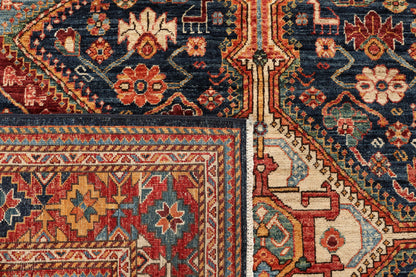 Afghan Turkaman weave in 19th-century Qashqai design 267x187cm | Rug# 26918