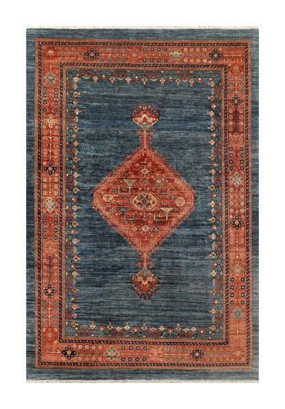 Afghan Turkaman weave, 19th-century Farahan design 280x182cm | Rug# 26919