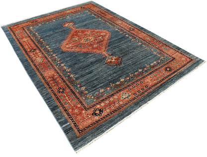 Afghan Turkaman weave, 19th-century Farahan design 280x182cm | Rug# 26919