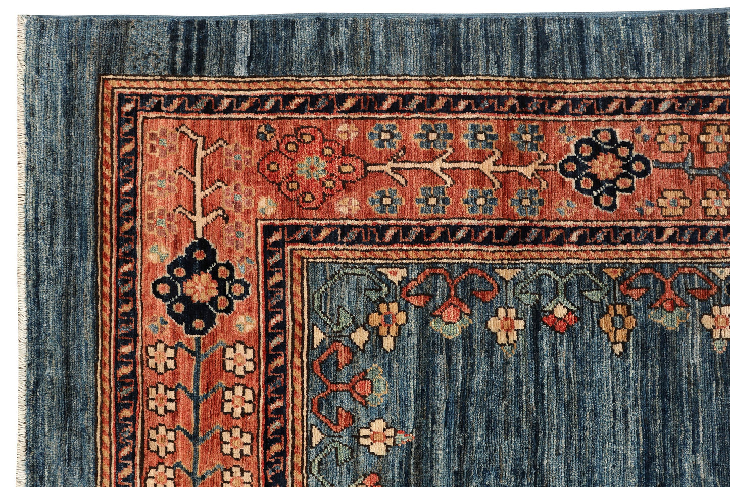 Afghan Turkaman weave, 19th-century Farahan design 280x182cm | Rug# 26919