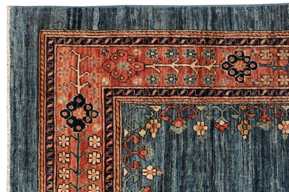 Afghan Turkaman weave, 19th-century Farahan design 280x182cm | Rug# 26919