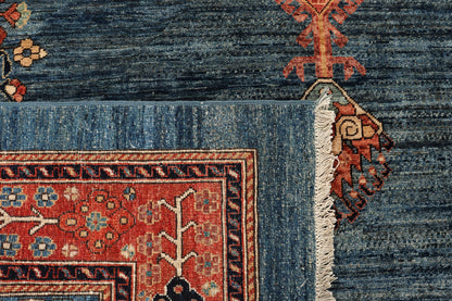 Afghan Turkaman weave, 19th-century Farahan design 280x182cm | Rug# 26919