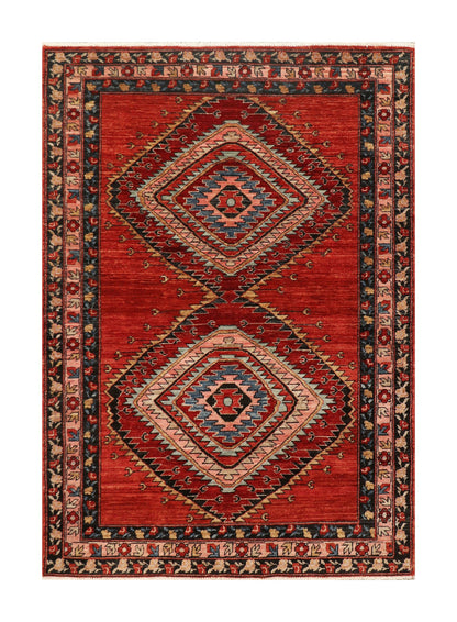 Afghan Turkaman weave in 17th-century Anatolian design 180x125cm | Rug# 26925