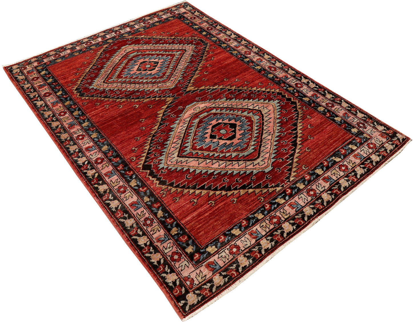 Afghan Turkaman weave in 17th-century Anatolian design 180x125cm | Rug# 26925