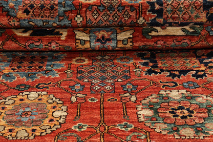 Afghan Turkaman weave, 16th-century Safavid floral design 617x80cm | Rug# 26928