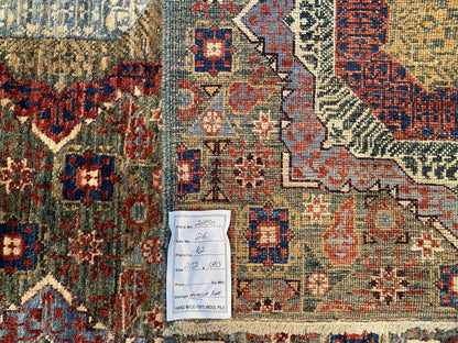 Afghan Turkaman weave in 15th-century Mamluk design 272x180cm | Rug# 26930