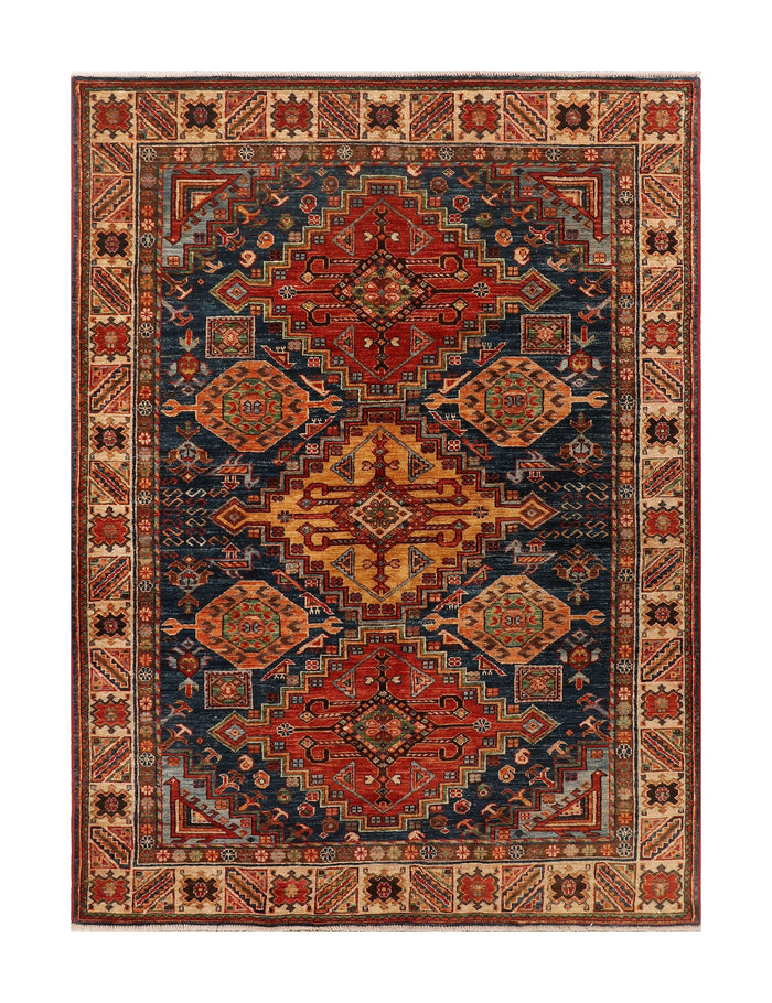 Afghan Turkaman weave, 19th-century Caucasian design 197x145cm | Rug# 26931