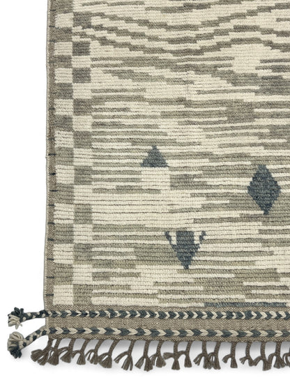 Modern Moroccan Style Rug with mid-c Scandinavian Design 270x196cm | Rug# 26934