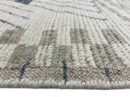 Modern Moroccan Style Rug with mid-c Scandinavian Design 270x196cm | Rug# 26934