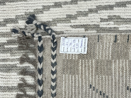 Modern Moroccan Style Rug with mid-c Scandinavian Design 270x196cm | Rug# 26934