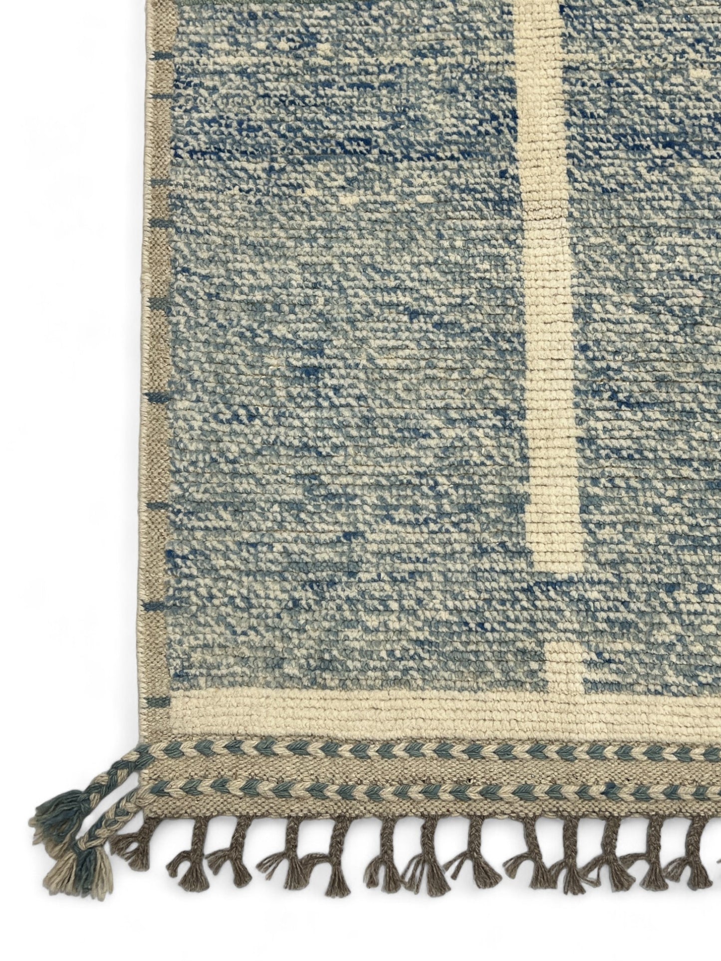 Modern Moroccan Style Rug with mid-c Scandinavian Design 270x188cm | Rug# 26937