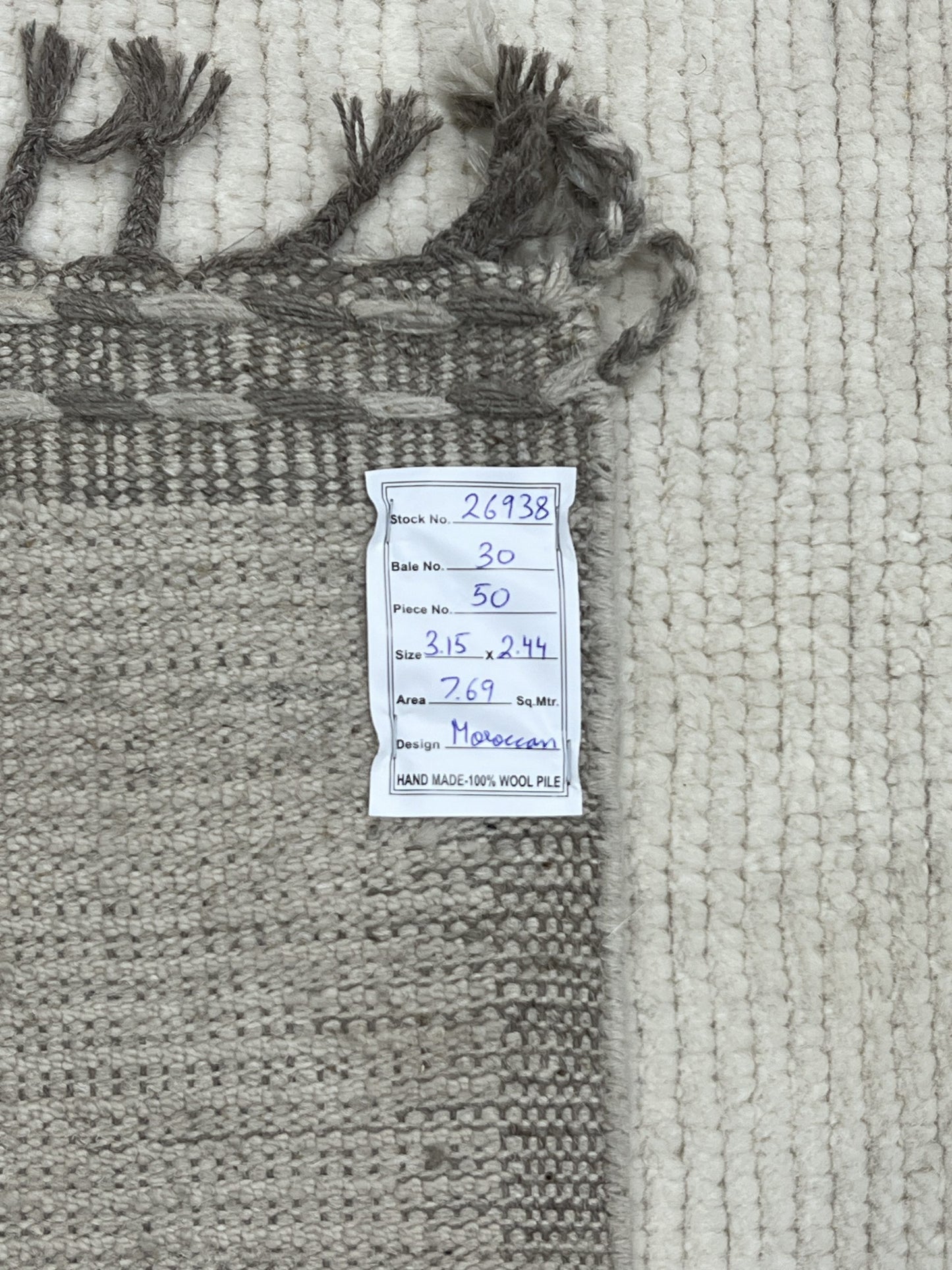 Modern Moroccan Style Rug with mid-c Scandinavian Design 315x244cm | Rug# 26938
