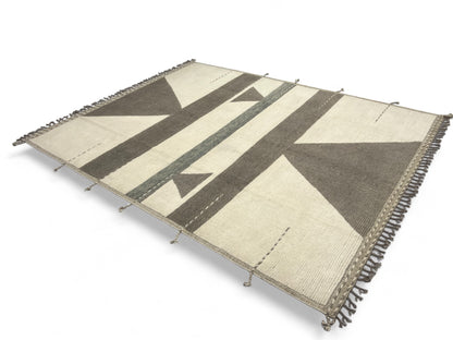 Modern Moroccan Style Rug with mid-c Scandinavian Design 315x244cm | Rug# 26938