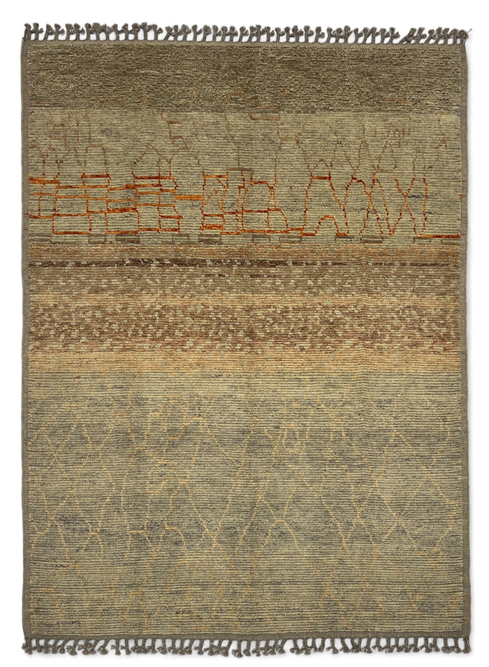 Modern Moroccan Style Rug with mid-c Scandinavian Design 247x192cm | Rug# 26944
