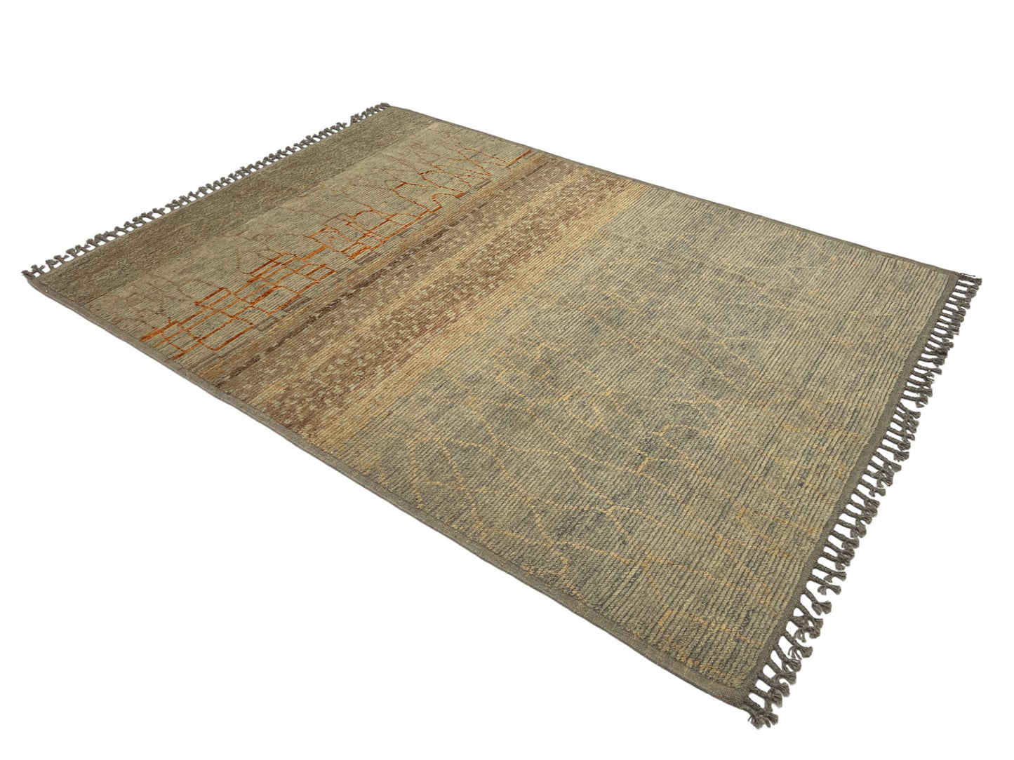 Modern Moroccan Style Rug with mid-c Scandinavian Design 247x192cm | Rug# 26944