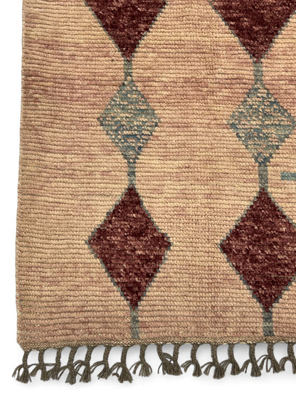Modern Moroccan Style Rug with mid-c Scandinavian Design 276x185cm | Rug# 26946