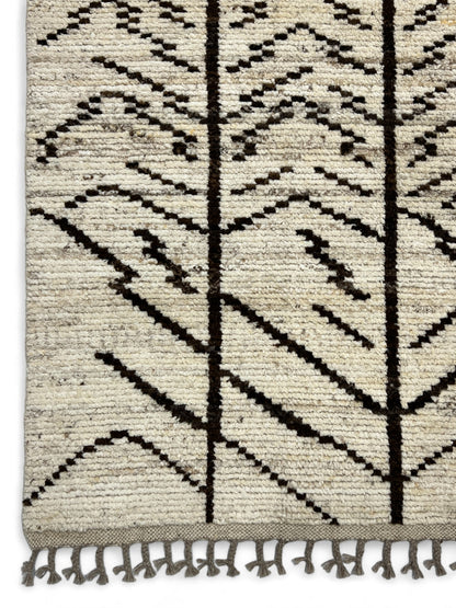 Modern Moroccan Style Rug with mid-c Scandinavian Design 277x189cm | Rug# 26947