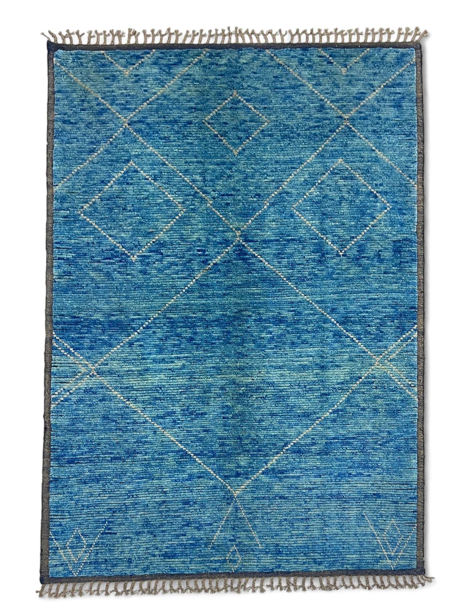 Modern Moroccan Style Rug with mid-c Scandinavian Design 244x160cm | Rug# 26949
