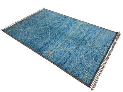 Modern Moroccan Style Rug with mid-c Scandinavian Design 244x160cm | Rug# 26949