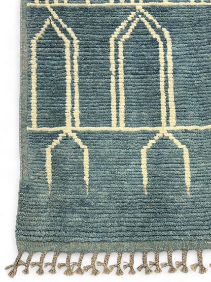 Modern Moroccan Style Rug with mid-c Scandinavian Design 313x80cm | Rug# 26952