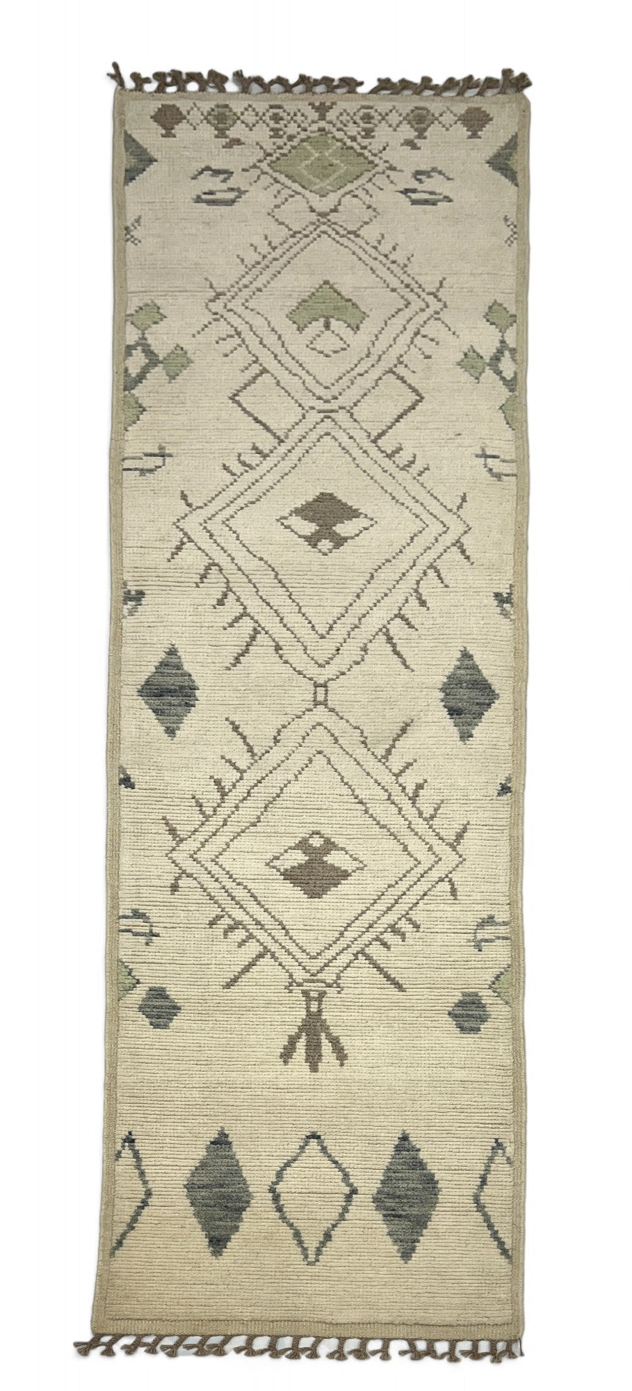 Modern Moroccan Style Rug with mid-c Scandinavian Design 385x76cm | Rug# 26956