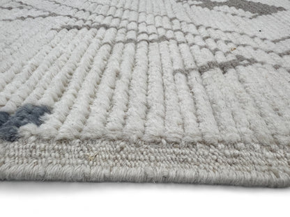 Modern Moroccan Style Rug with mid-c Scandinavian Design 385x76cm | Rug# 26956