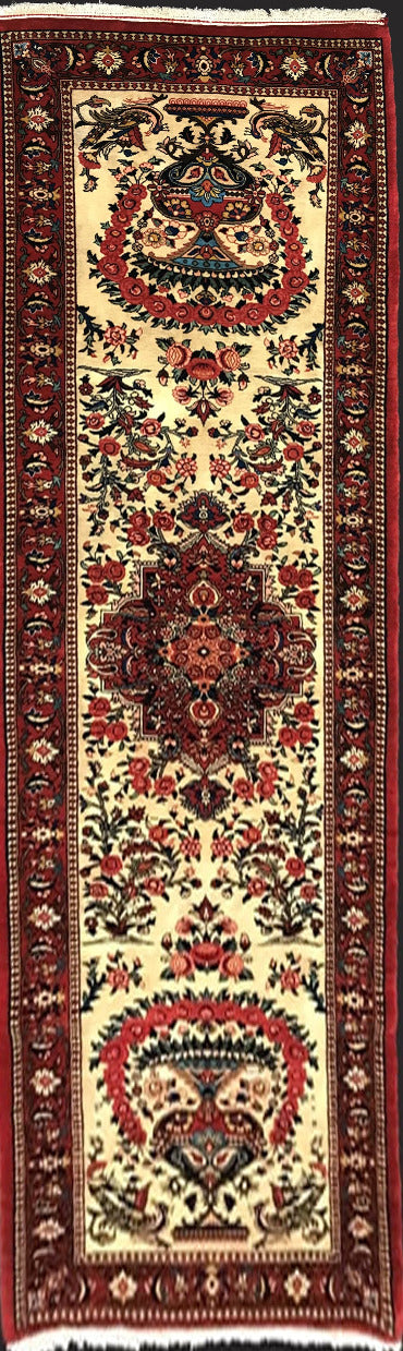 Persian bakhtiari hall runner 320x97cm | Rug# 2897