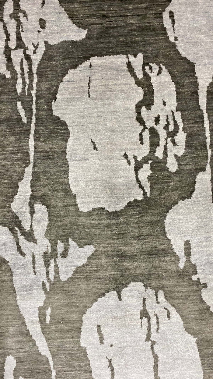 Hand knotted Modern Abstract Art-Silk Carpet 365x275cm | Rug# 30210