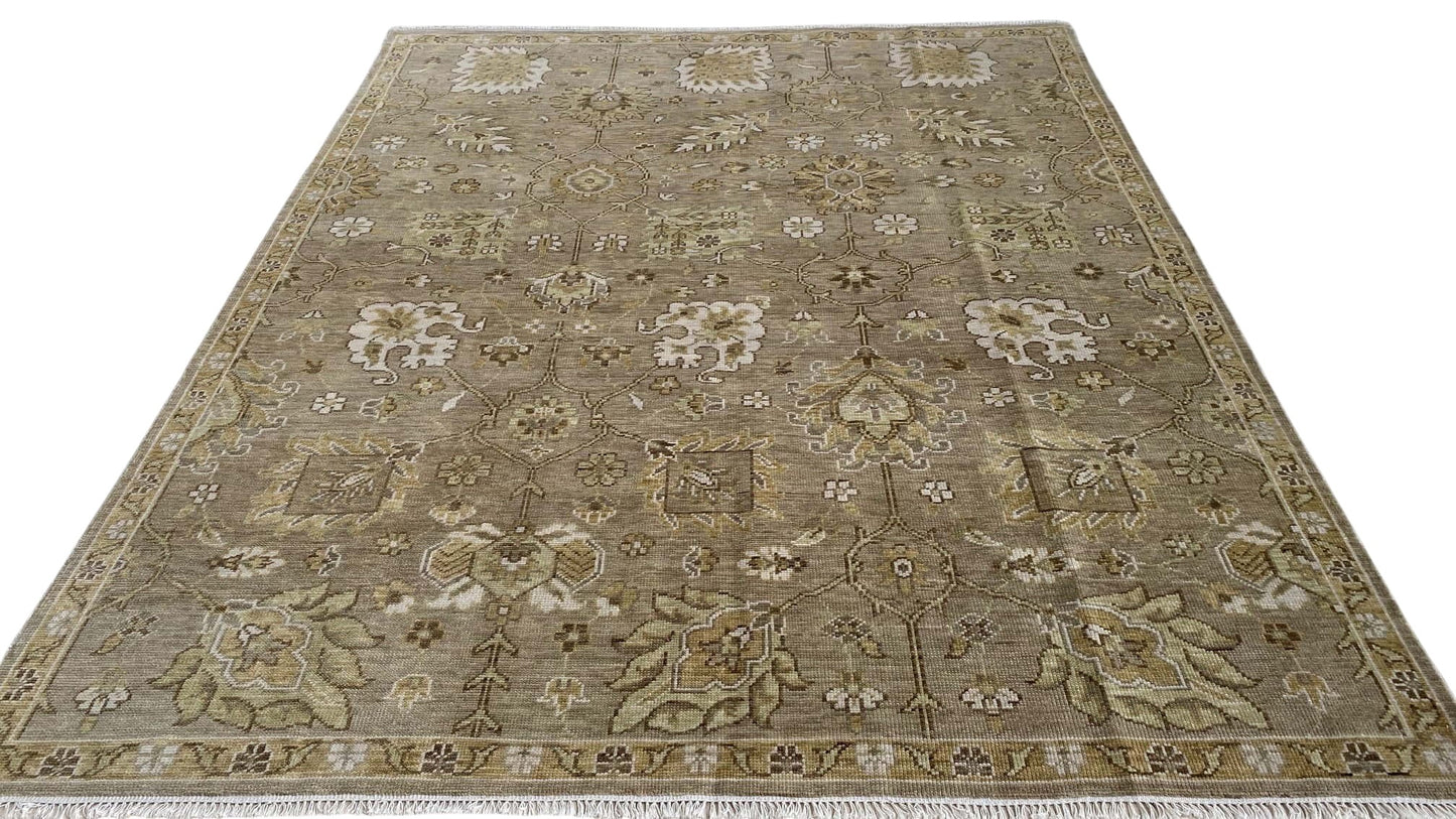 Indo Oushak designer rug 298x244cm | Rug# 30810