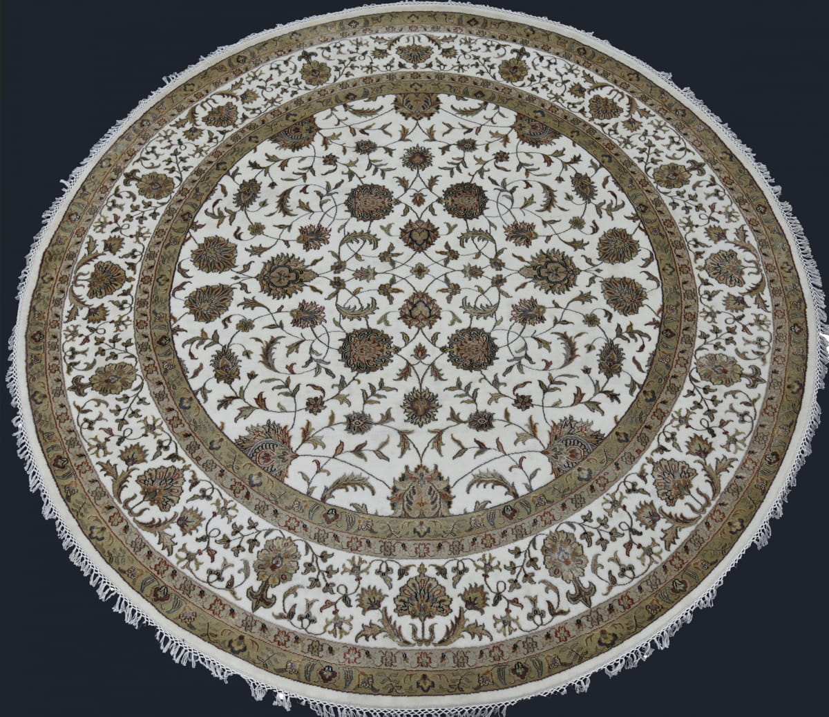 Amritsar Tabriz Round-Carpet 247cmd | Rug# 31108