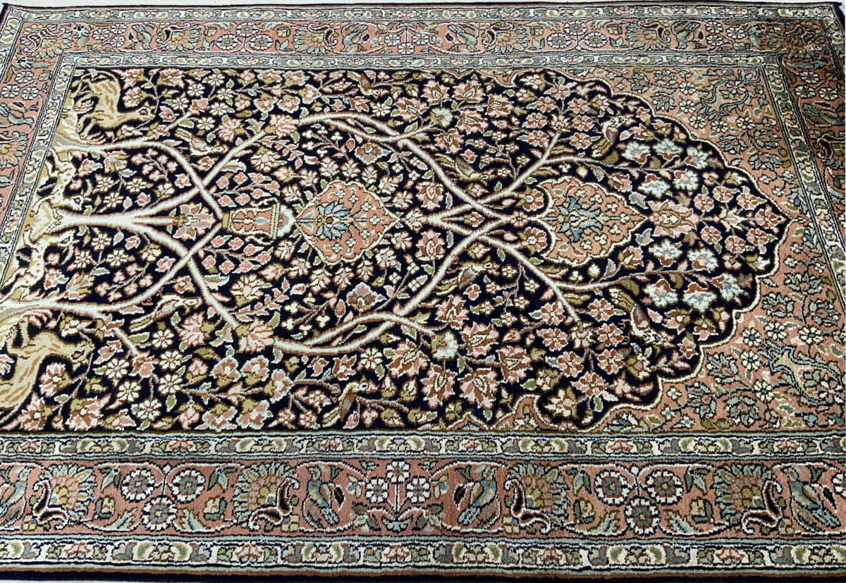 Kashmir Silk Tree-Of-Life 130x84cm | Rug# 31201