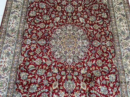 Kashmir Silk Rug 190x124cm | Rug# 31206