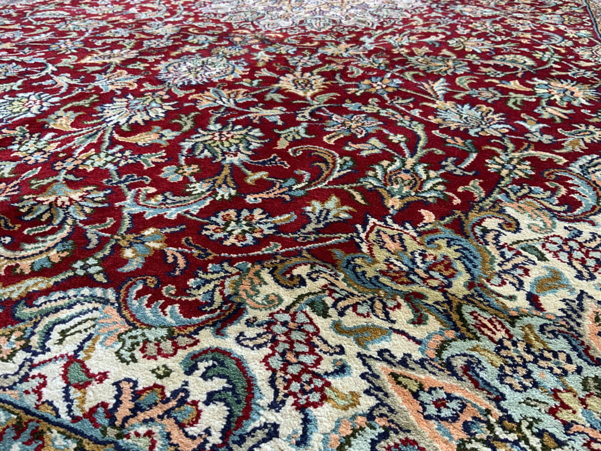 Kashmir Silk Rug 190x124cm | Rug# 31206