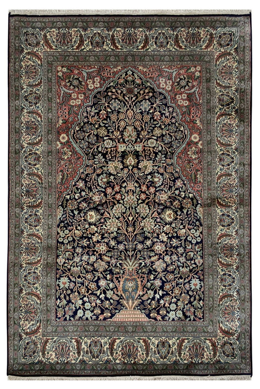 Kashmir Silk Rug 192x126cm