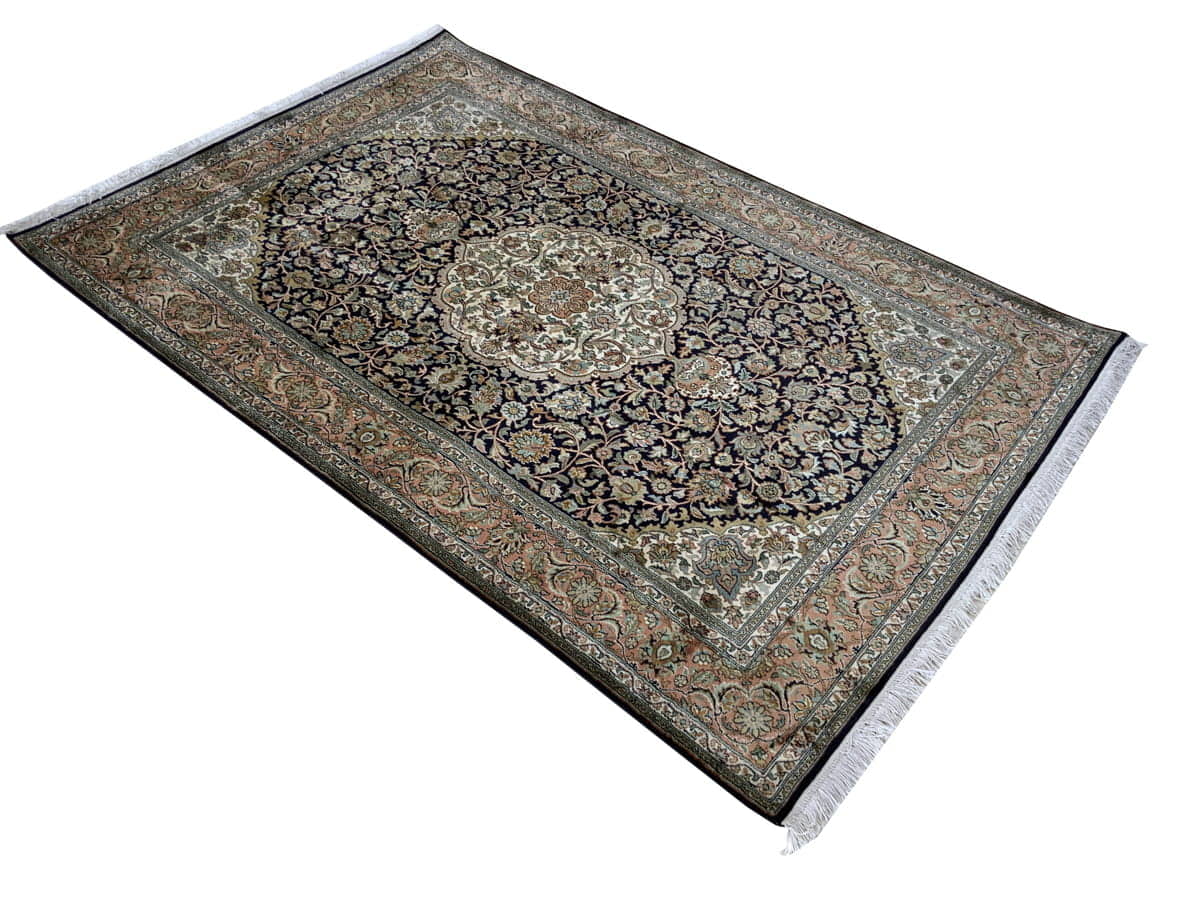 Kashmir Silk Safavid 186x127cm | Rug# 31215